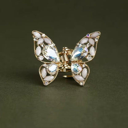 Rhinestone Butterfly Mini Hair Claw Clip view 7