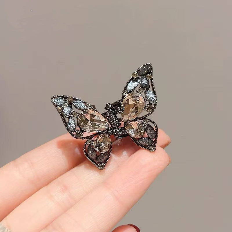 Rhinestone Butterfly Mini Hair Claw Clip