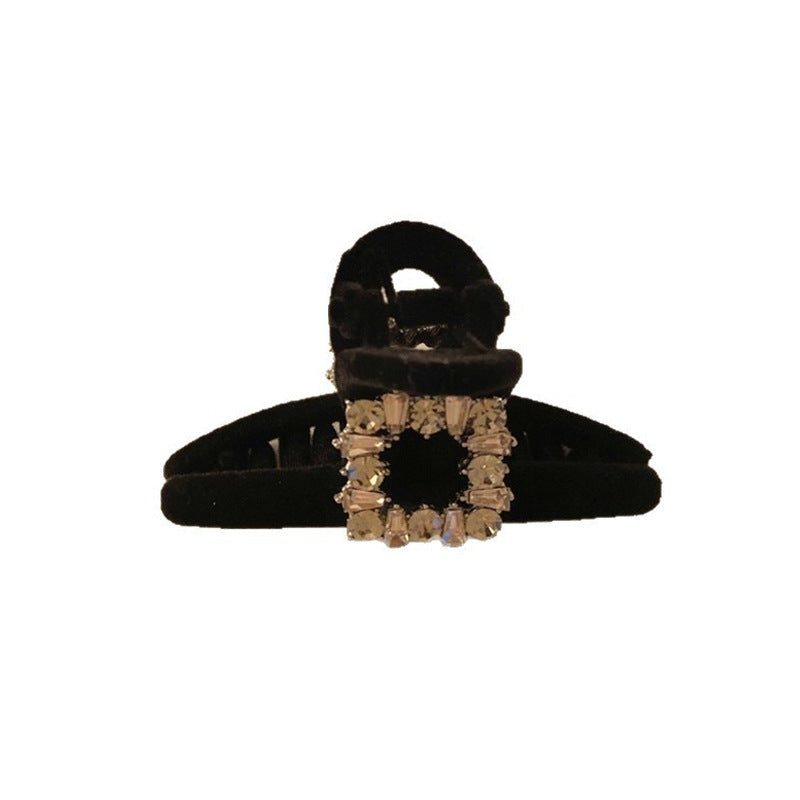 Rhinestone Flocked Mini Hair Claw Clip view 5