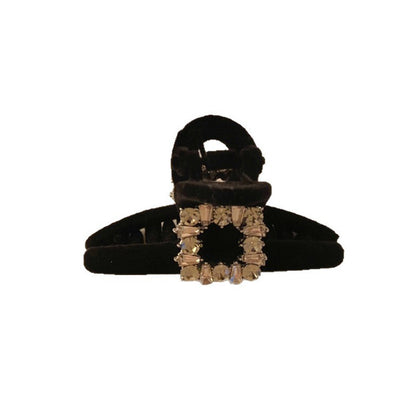 Rhinestone Flocked Mini Hair Claw Clip view 5