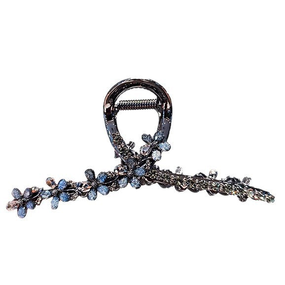 Rhinestone Floral Hair Claw Clip view 5