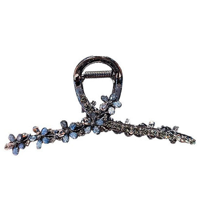 Rhinestone Floral Hair Claw Clip view 5