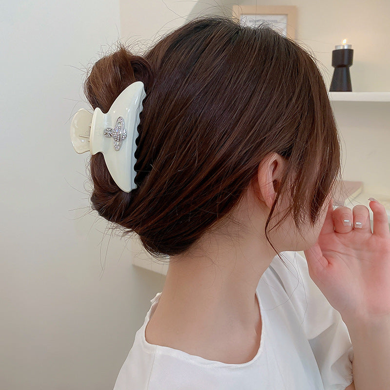 Rhinestone Saturn Hair Claw Clip view 2