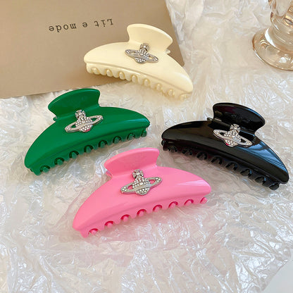Rhinestone Saturn Hair Claw Clip