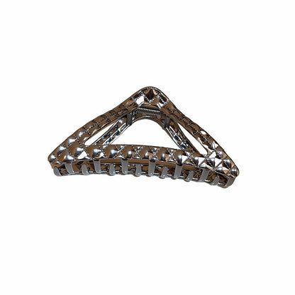 Rhinestone Triangle Metal Hair Claw Clip view 5