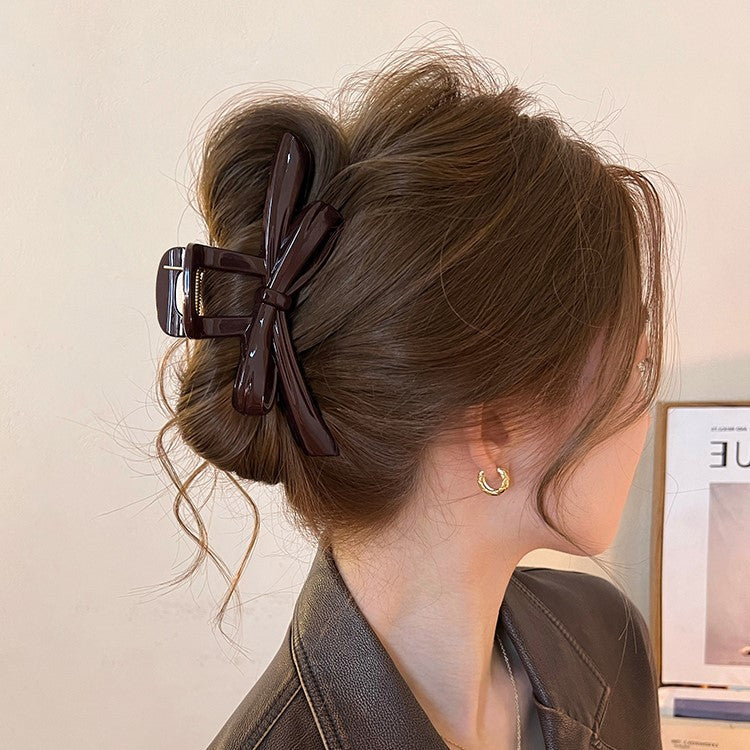 Ribbon Bow Hair Claw Clip
