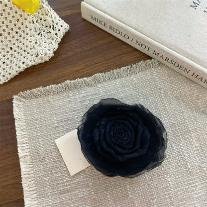 Rose Flower Hair Claw Clip view 11