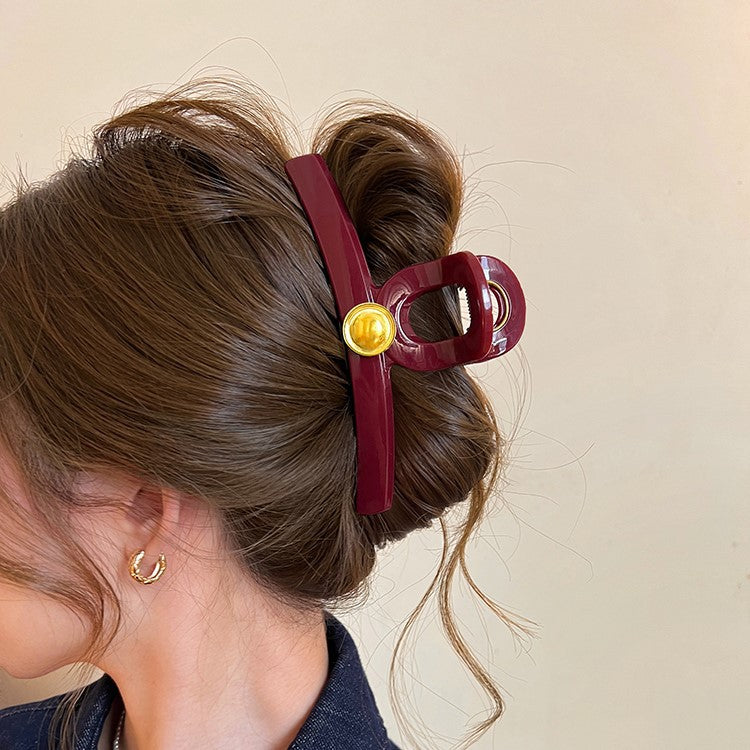 Round Accent Hair Claw Clip view 4