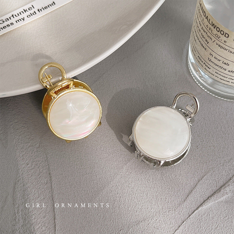Round Pearl Mini Hair Claw Clip view 2