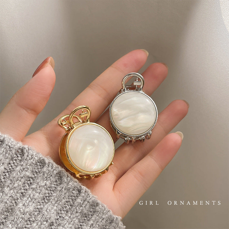 Round Pearl Mini Hair Claw Clip view 4