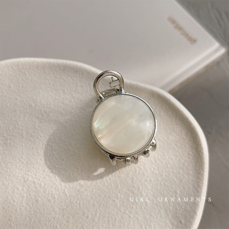 Round Pearl Mini Hair Claw Clip view 7
