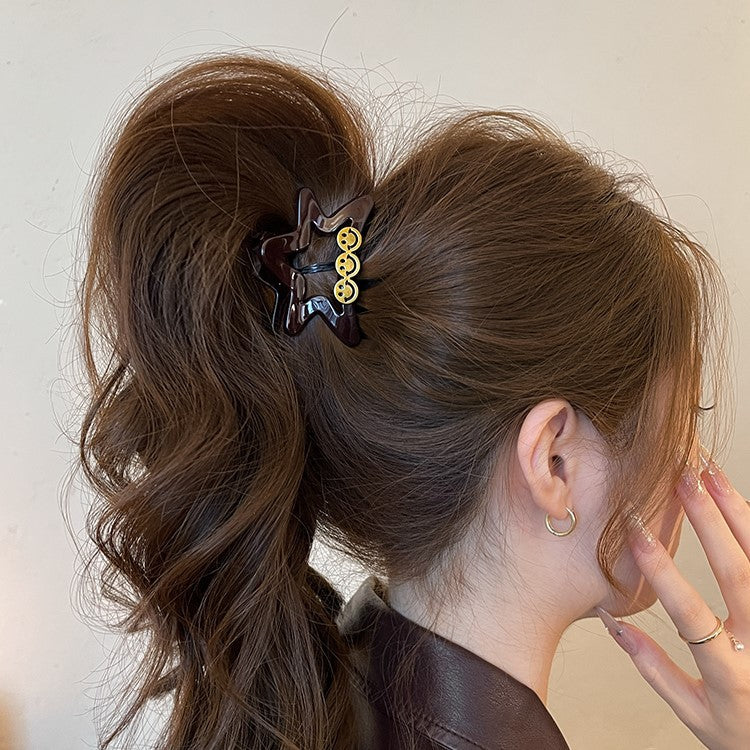 Smiley Star Hair Claw Clip view 4