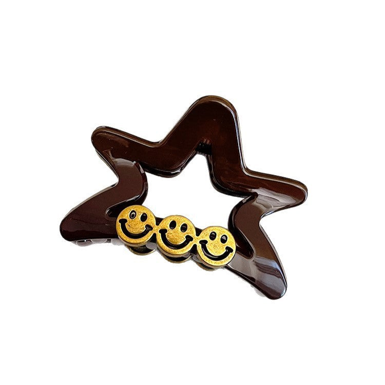 Smiley Star Hair Claw Clip view 5