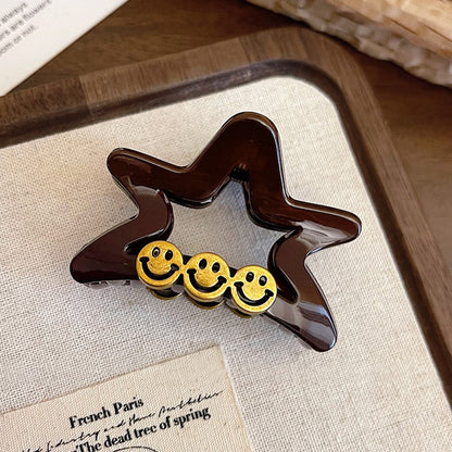 Smiley Star Hair Claw Clip view 6