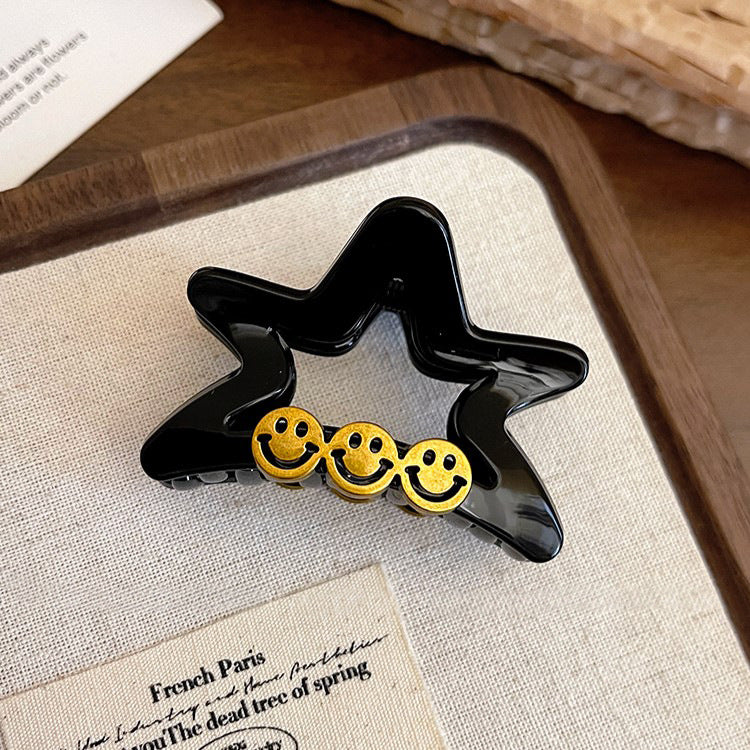 Smiley Star Hair Claw Clip view 7