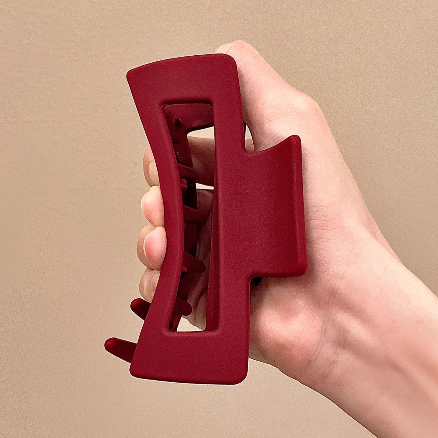 Soft Square Hair Claw Clip view 8