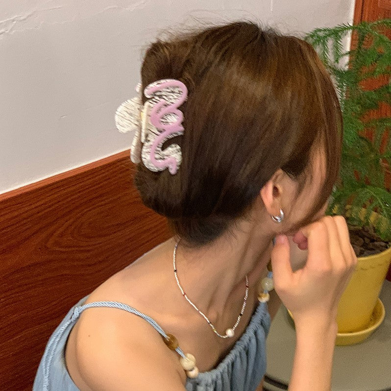 Speckled Wavy Hair Claw Clip view 3