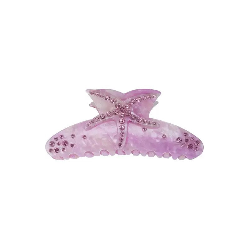 Starfish Acetate Hair Claw Clip view 5