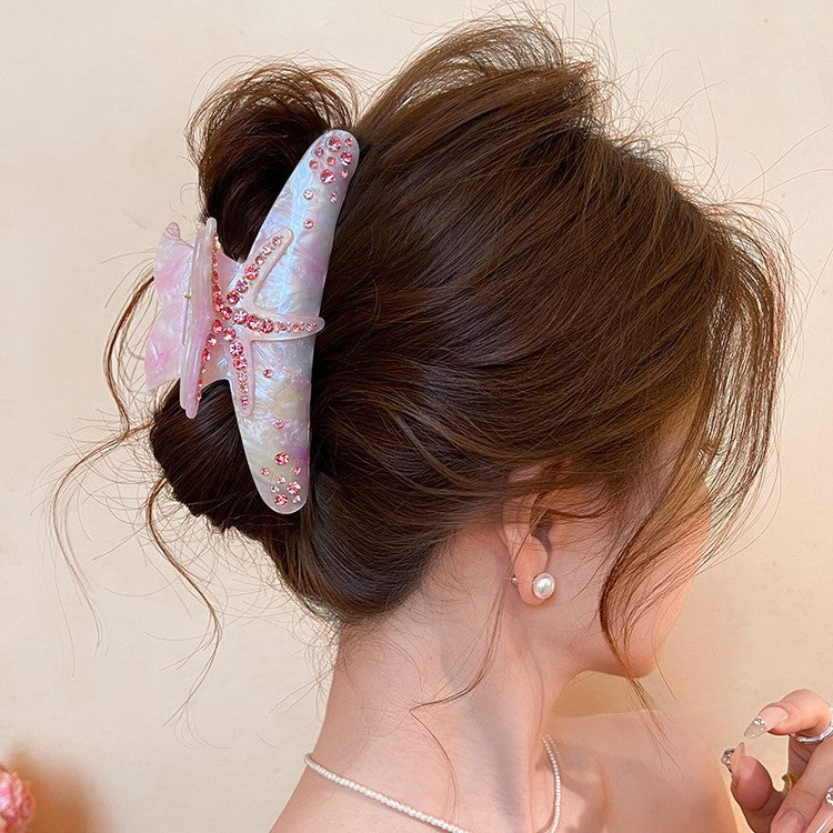 Starfish Acetate Hair Claw Clip