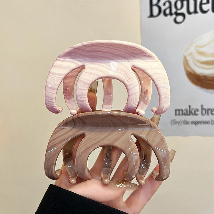 Textured Pumpkin Hair Claw Clip view 2