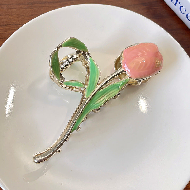 Tulip Flower Hair Claw Clip view 6