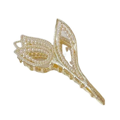 Tulip Pearl Hair Claw Clip view 5