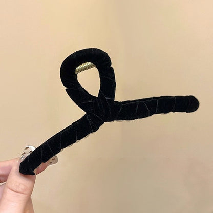 Velvet Cross Hair Claw Clip view 10