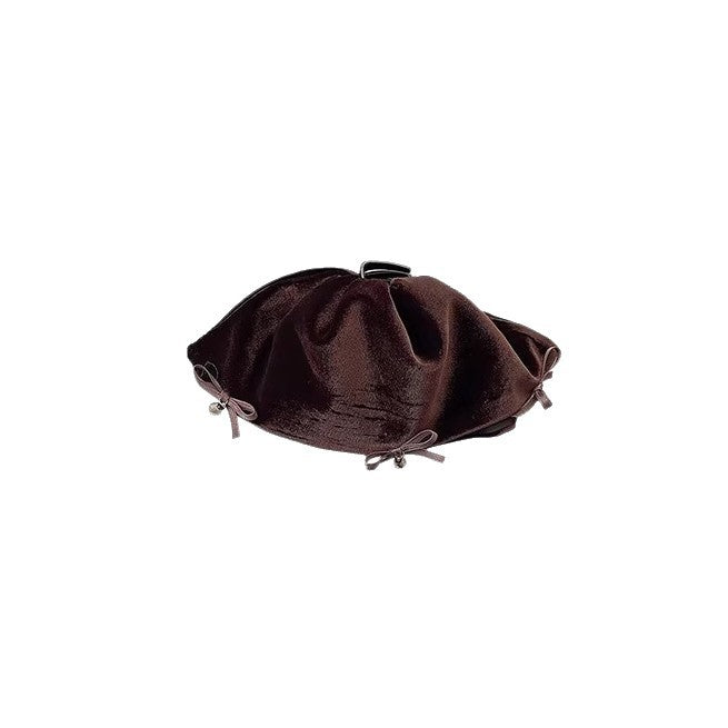 Velvet Skirt Bow Hair Claw Clip view 5