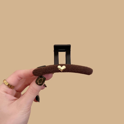 Wool Heart Hair Claw Clip view 2