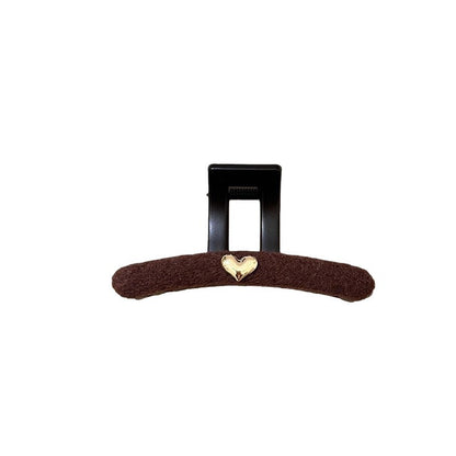 Wool Heart Hair Claw Clip view 5